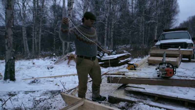 Now, I got everything set up on this skid sled
