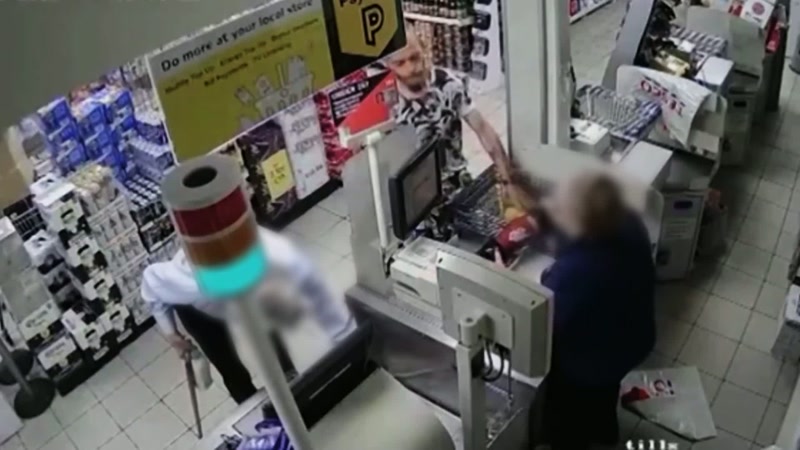 Now, I think he was deliberately trying to catch himself on CCTV