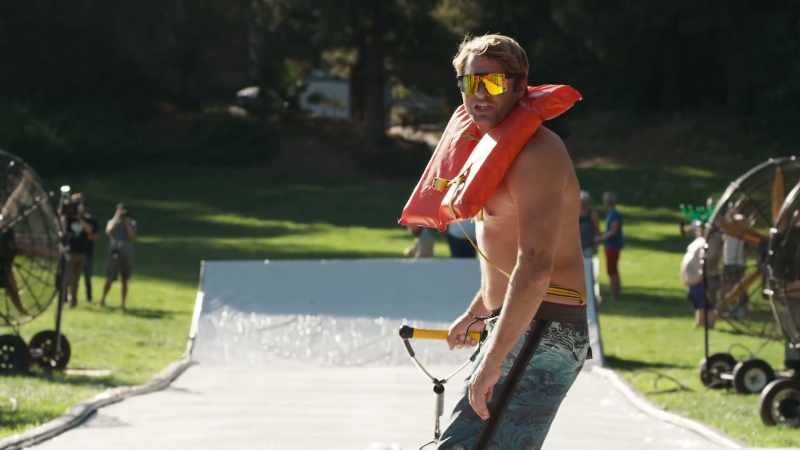 Now it's time for some hot shit water skiing Brah