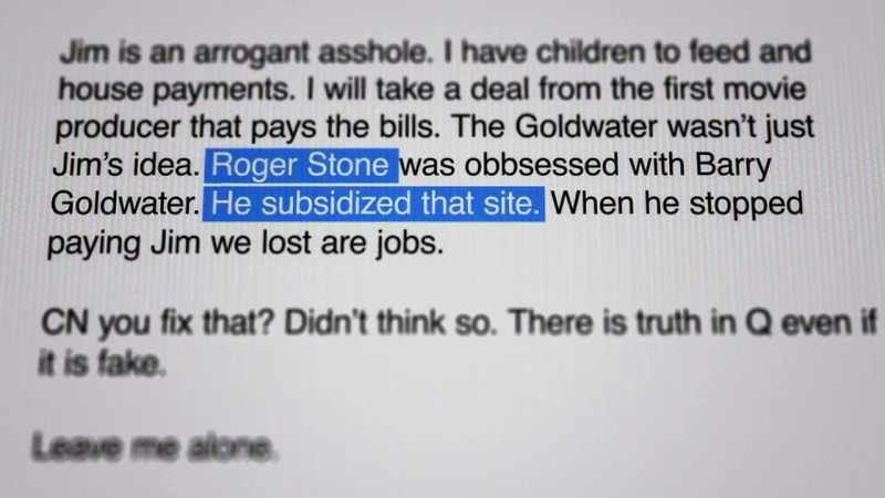 Now, Roger Stone was another likely suspect for Q