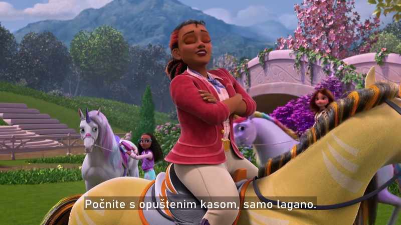 Now start with a little trot, nice and easy