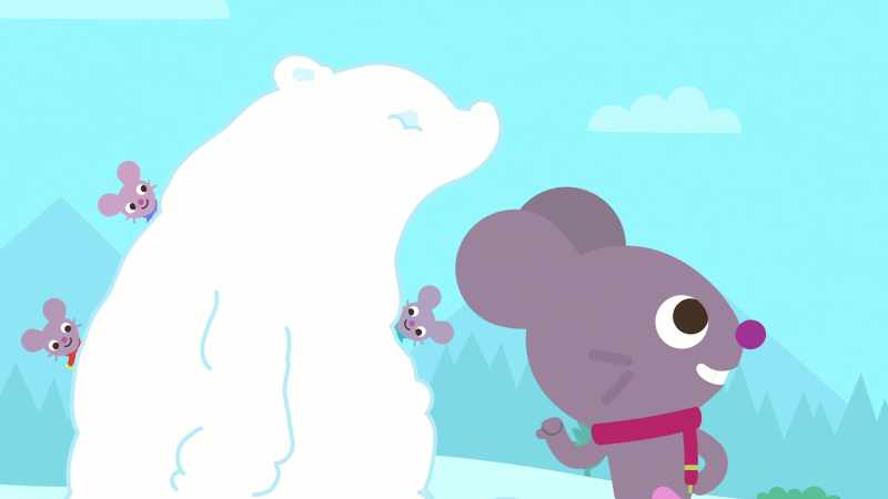 Now, that is cool. It's a polar bear, right?