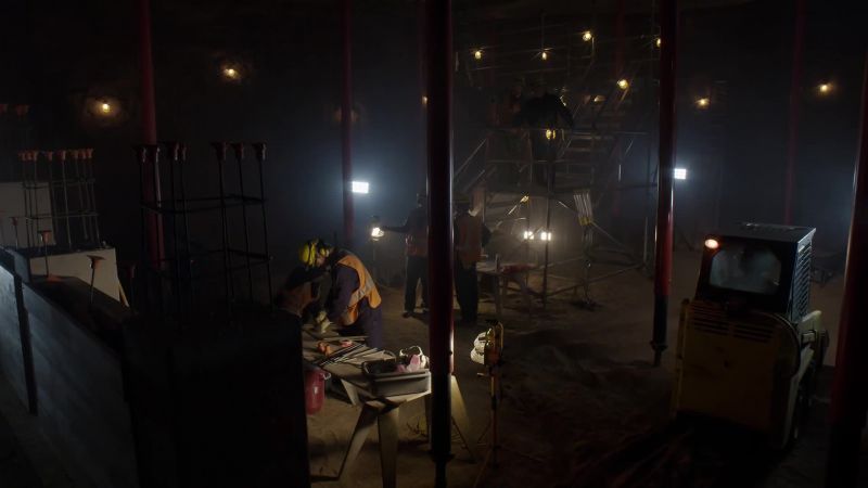 Now that the boys have built the concrete forms