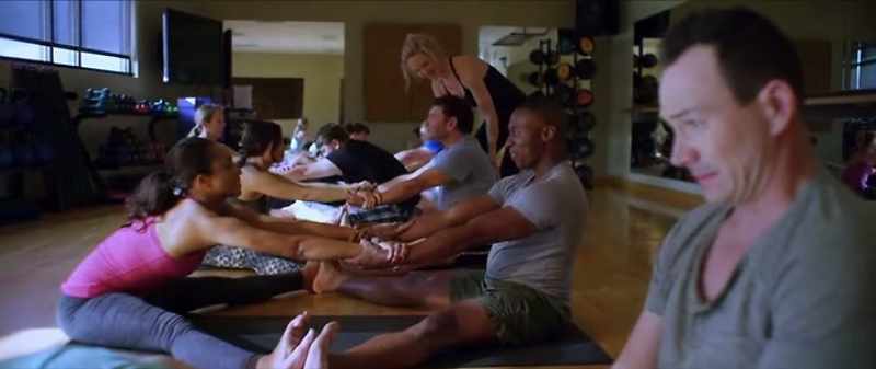 Now we went to a yoga class together