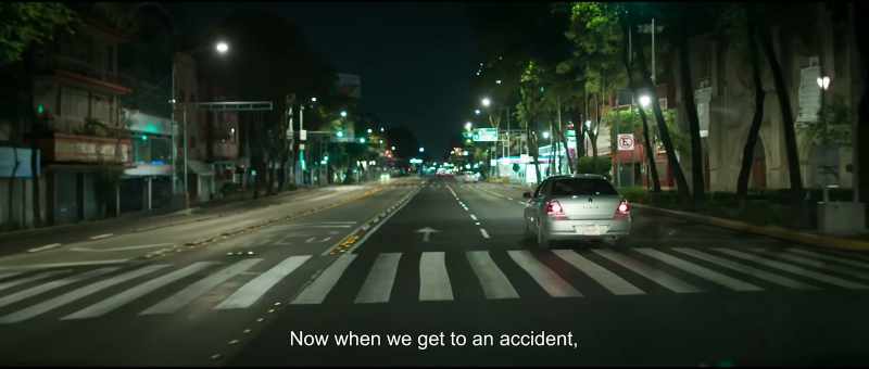 Now when we get to an accident