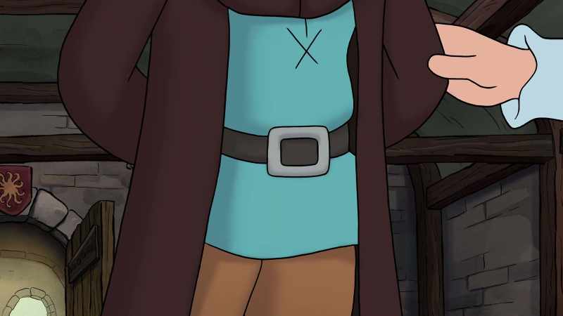 Obviously stolen belt. Nondescript torso