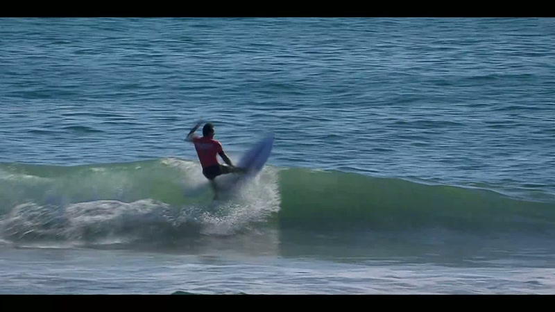 Occasionally, a big wave just appears. If he can catch one
