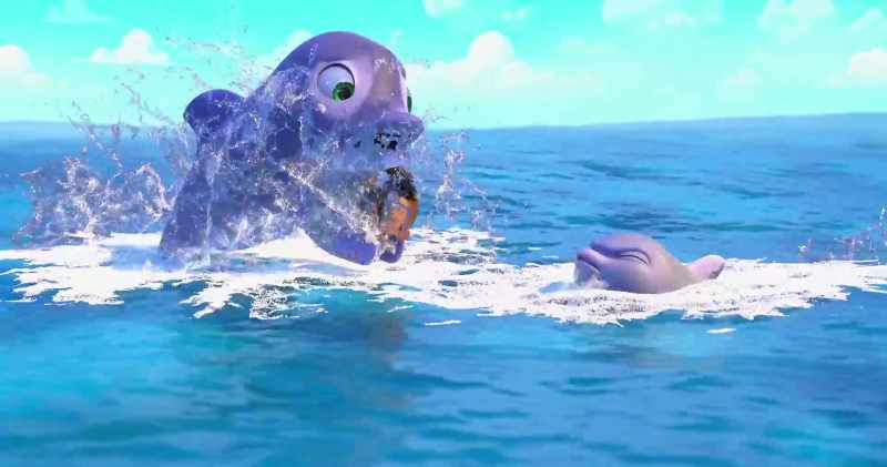 (octopus laughs)