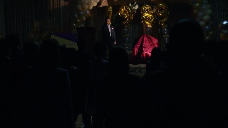 Of course she makes a dramatic entrance