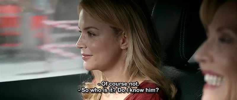 Of course not. - So who is it? Do I know him?