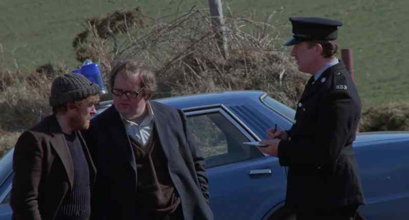 Off we went to have our dinner. - Just hang on there, gentlemen