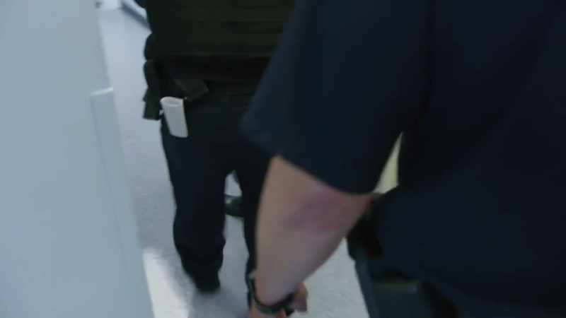 OFFICER LEON: Keep going. Nice and slow