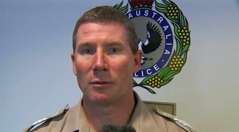 OFFICER: The skipper that was there to assist him observed