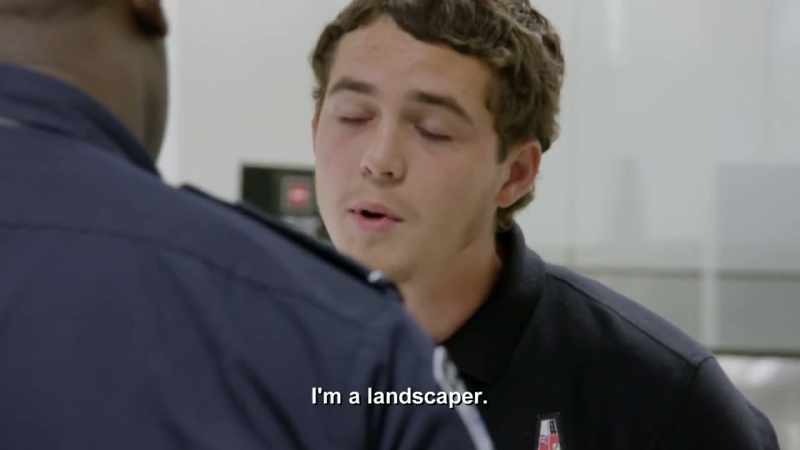 OFFICER: What do you do for work?