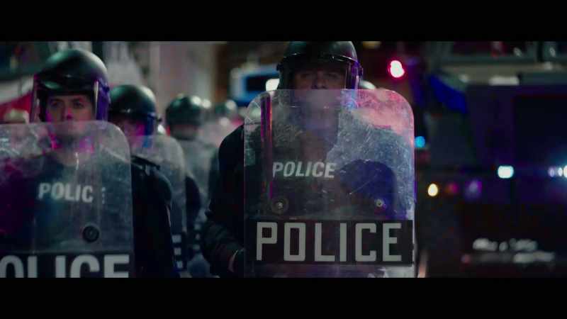 OFFICER: You have three minutes to disperse
