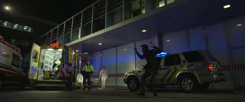 [officers shouting in Czech]