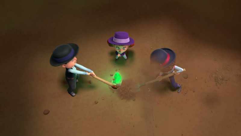 Ogie: Shiny emeralds! - (rumbling)