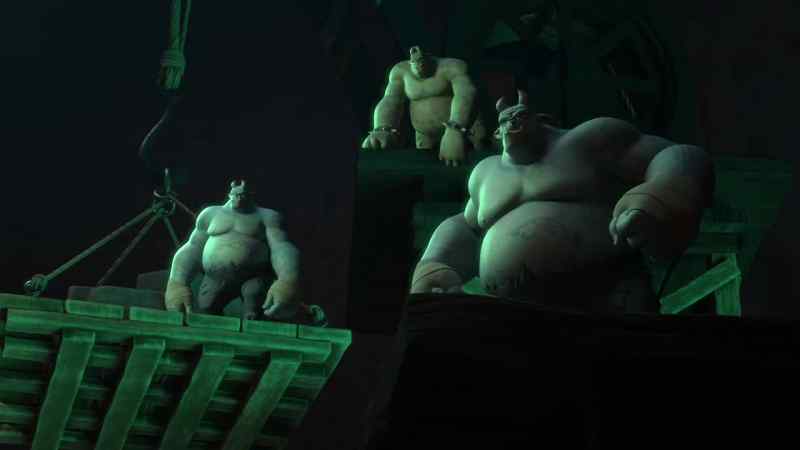 [ogres growling]