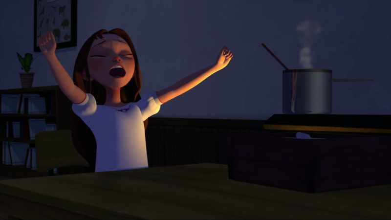 Oh, boy, I'm tired. [yawns]