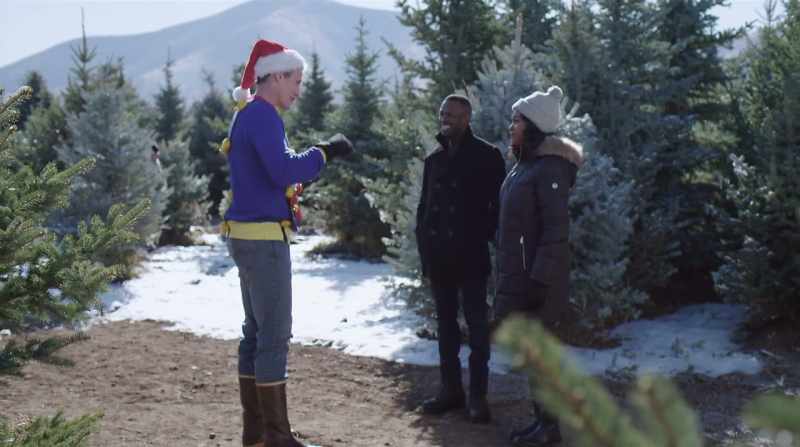 Oh, flattery will get you far at this Christmas tree farm