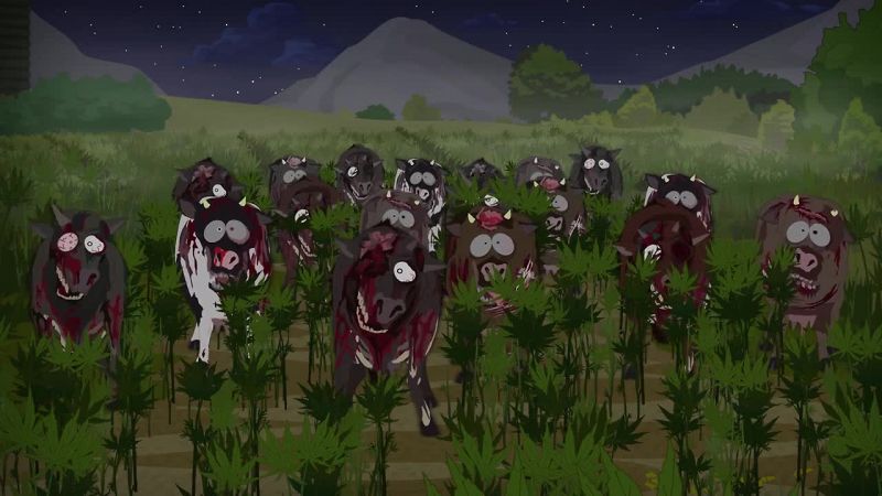 Oh, God, it's the cows we killed!