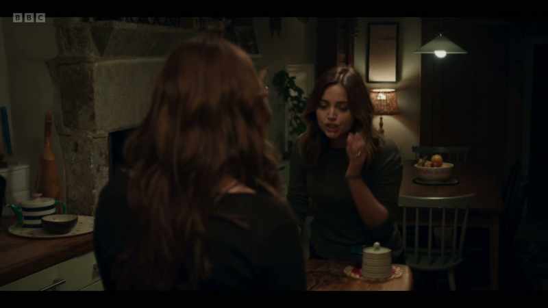 Oh, my God, you stupid girl! -(table thuds)