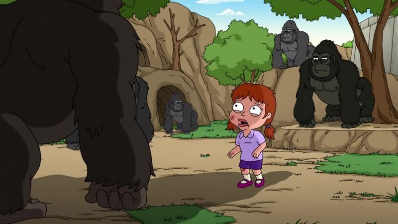 Oh, my God! Tatum's in the gorilla pit!