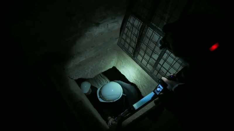 Oh, my God, what if something's down here and we have to get up quick?