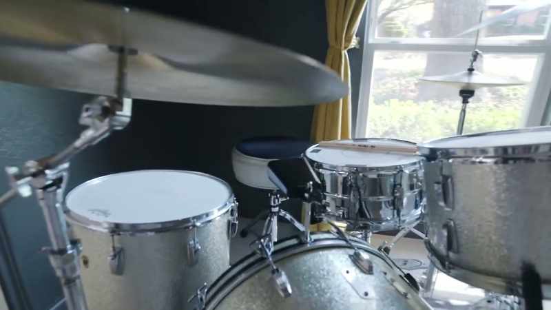 Oh, my goodness. Drums. Oh, my goodness. -[laughs]