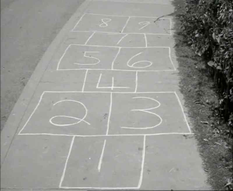 Oh, goody, hopscotch