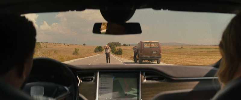 Oh, great, they don't pull over the psycho, but they stop us?