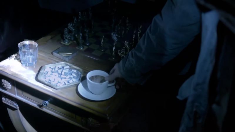 Oh, halfway through their coffee and a game of chess