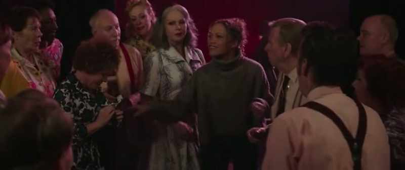 Oh, here she is. Okay, guys, it's show time