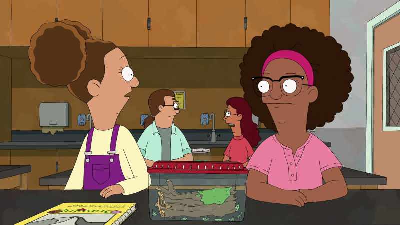 Oh, hey, Hazel. - So, I'm your partner for the project