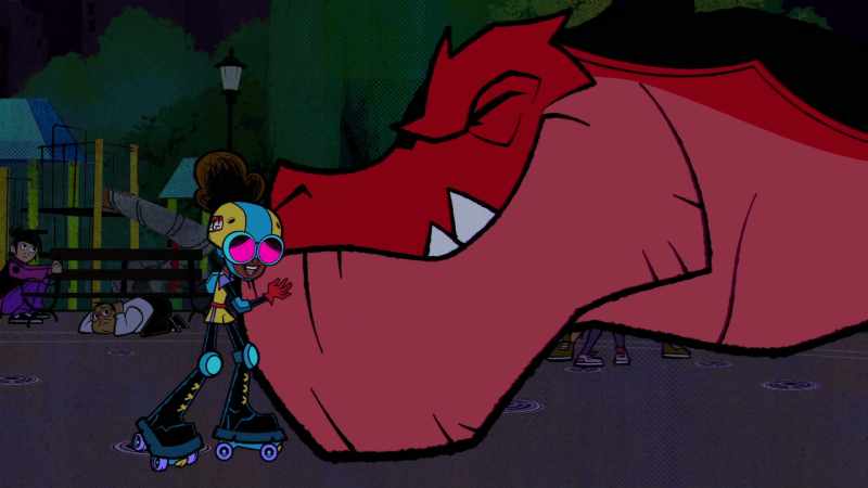 Oh, I love you, you big dumb lizard!
