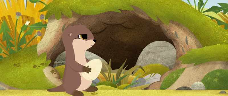 Oh, it's not a rock. It's an egg