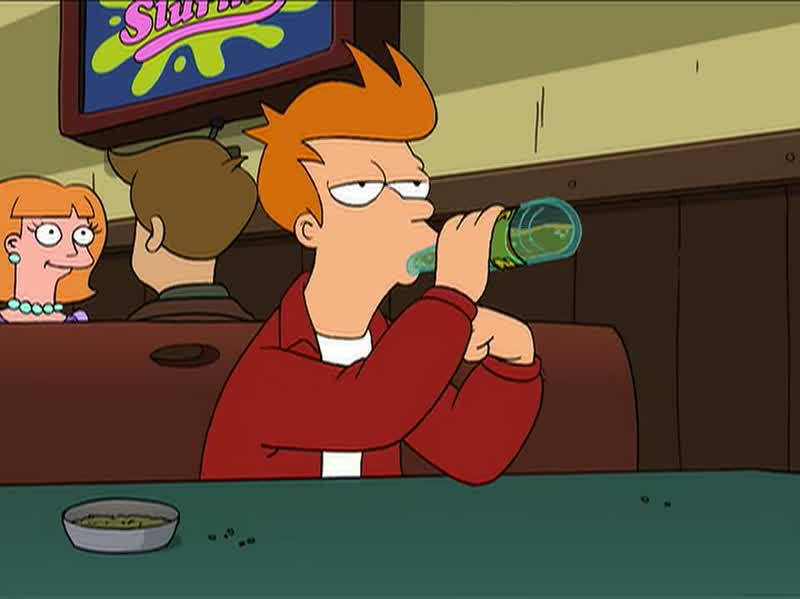 Oh, jeez, I better not let Leela see me