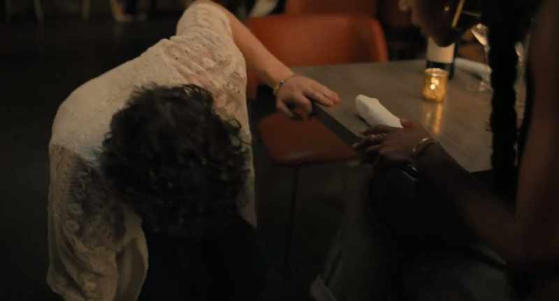 Oh, my knee. [winces]