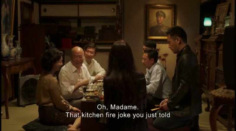Oh, Madame. That kitchen fire joke you just told