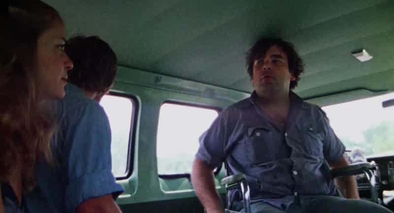 Oh man it's hot in hereHitchhiker Should we pick him upYeah He'll asphyxiate out there What does he look likeSon of a bitch is gonna smell like a slaughterhouseOh give the guy a break He can sit by