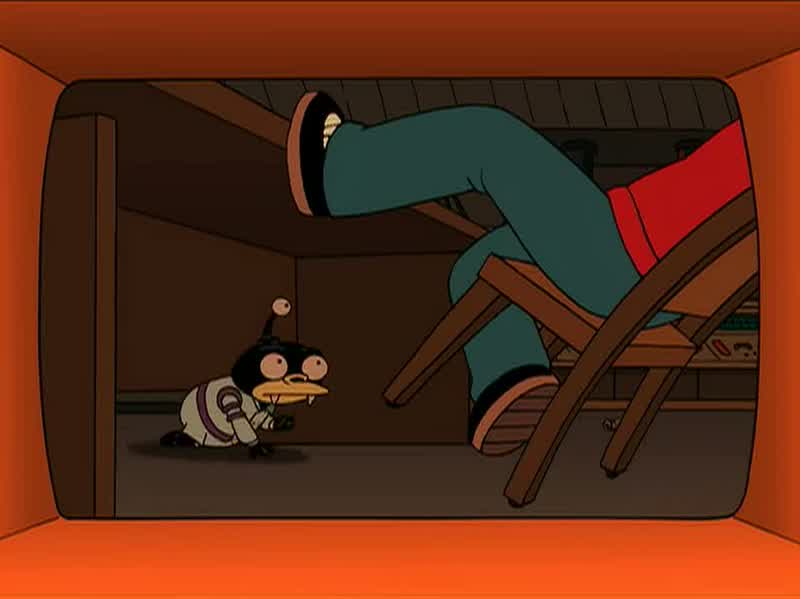 Oh, Nibbler's there