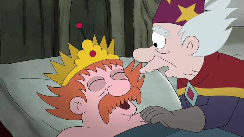 Oh! So sorry, sire. Let me remove this from your weary head