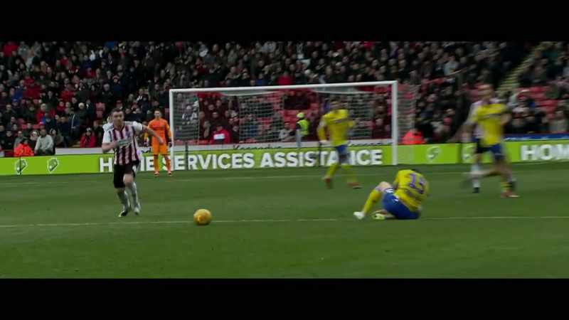 Oh, that's another bad challenge. Stuart Dallas down this time