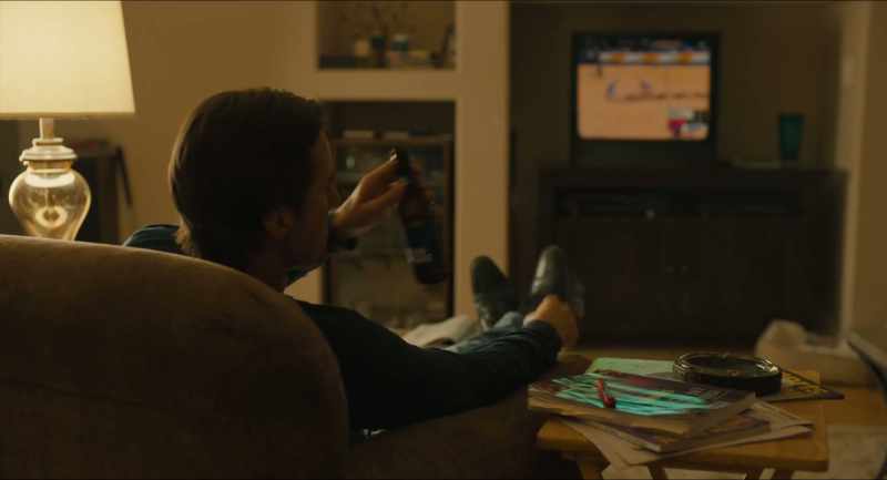Oh. That's just a beer. He doesn't touch the hard stuff anymore