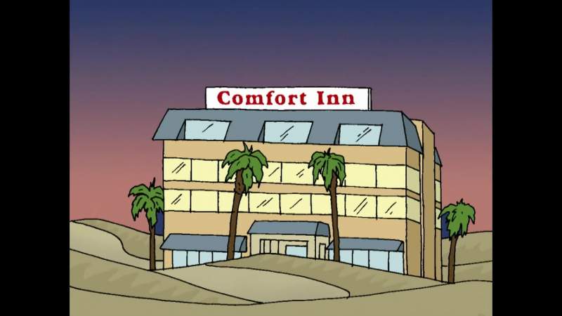 Oh there's a Comfort Inn