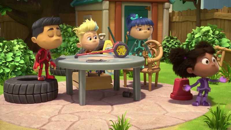 Oh, she wanted us to make a plan for how to fix up the yard