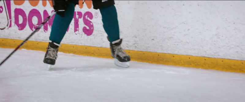 Oh! With a huge collision on center ice