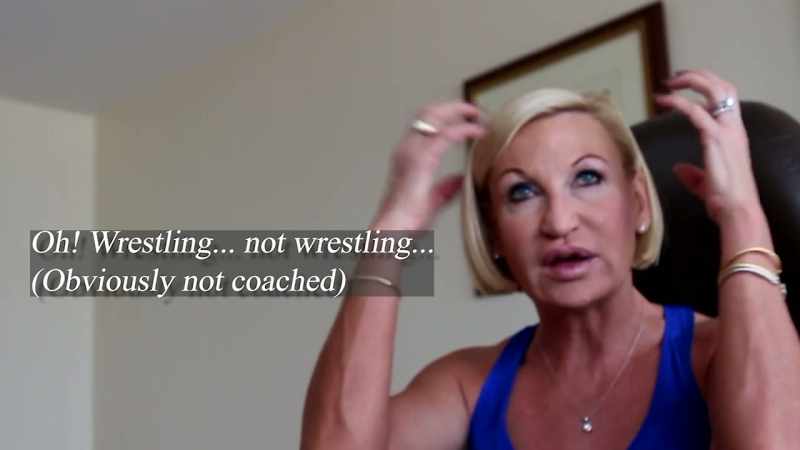 Oh, wrestling-- or not wrestling