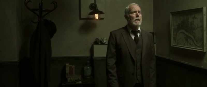 Oh, before you sit down, sir, that lad from the morgue