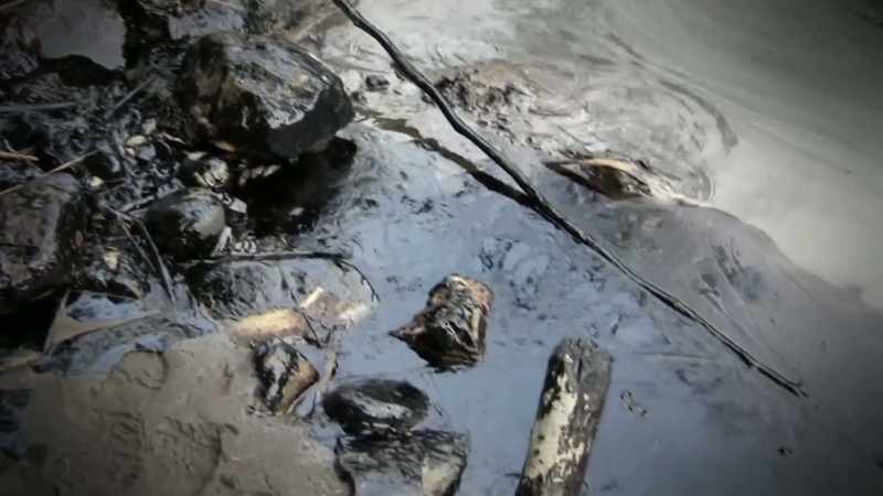 OIL FORMS UNDERGROUND AND WHEN IT HITS WATER, IT'S LESS DENSE